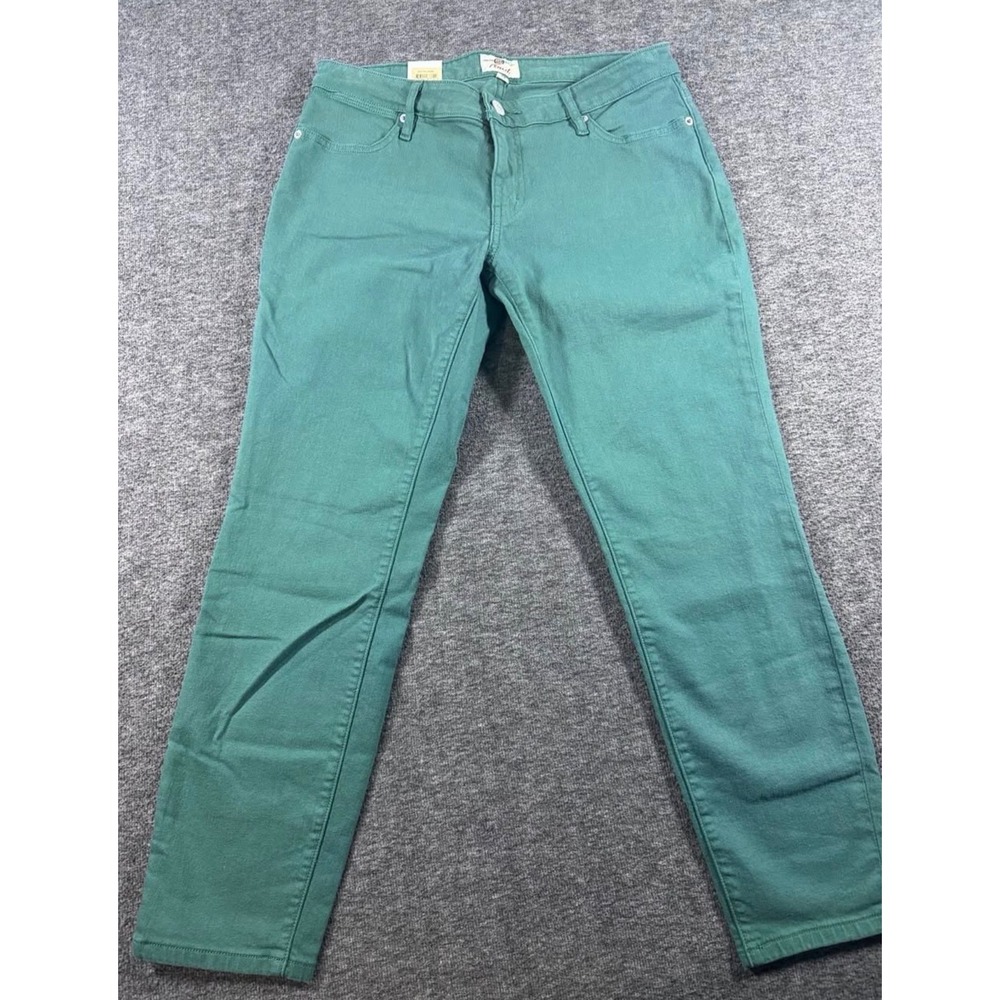 Fossil Vintage Pencil Jeans Womens 29 Pine Green Slim Tapered Denim Pants - Picture 1 of 9